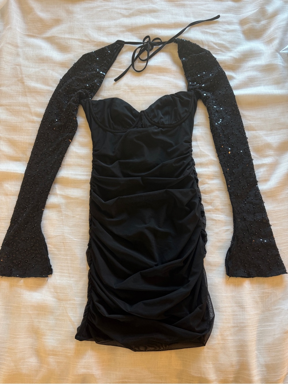White Fox Boutique Ready For Fun Long Sleeve Mini Dress